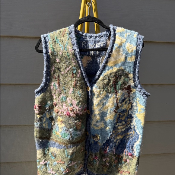 River Art Sweaters - Multicolor Textured Women's Cardigan Vest